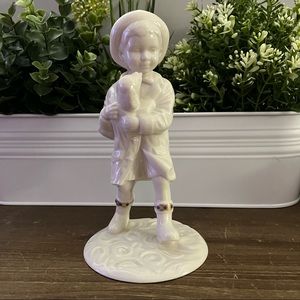 1994 LENOX China Jewels Collection "Rainy Day Friends" Boy with Dog Figurine